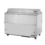 True TMC-58-S-DS-HC - Mobile Milk Cooler, (16) crate, dual sided flip-up lids, stainless exterior